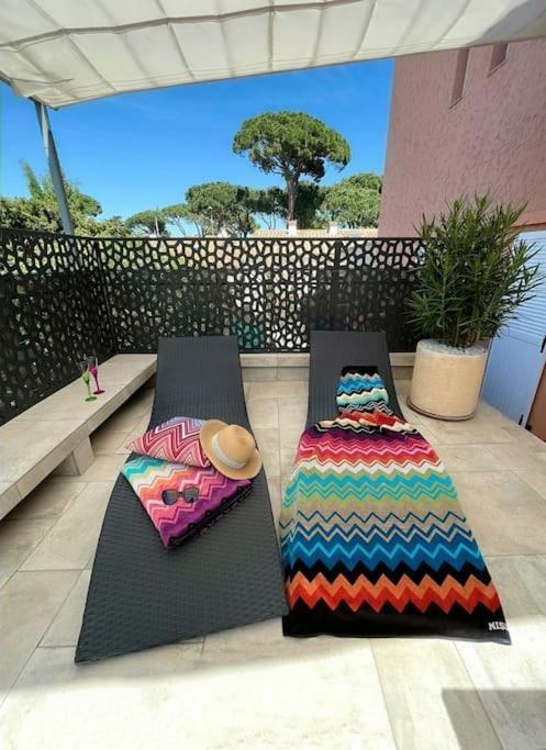 Studio Climatise, Terrasse, Parking Prive, 50M De La Plage Saint-Tropez Luaran gambar